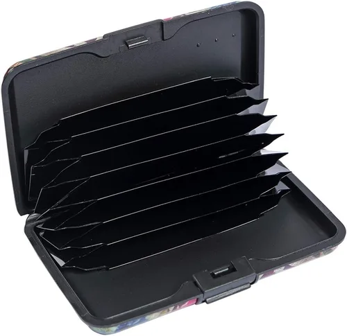 Vista 3 de Cartera de metal para tarjetas de crédito en aluminio con bloqueo RFID para hombres y mujeres