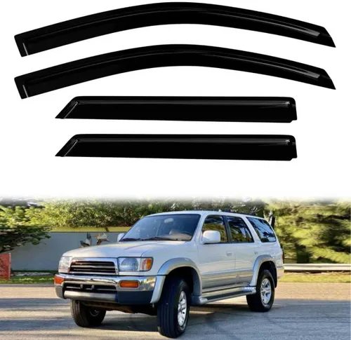 Vista 36 de 4 protectores de lluvia para Chevy Equinox 2010-2017, viseras de ventana, deflectores, parasoles, cinta de ventilación en canal hacia fuera