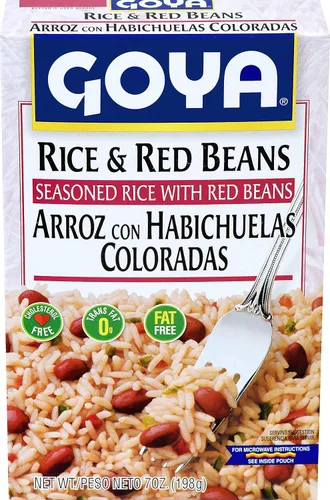 Vista 4 de Goya Foods Rice and Red Beans, mezcla de arroz sazonado, 7 onzas (paquete de 12)