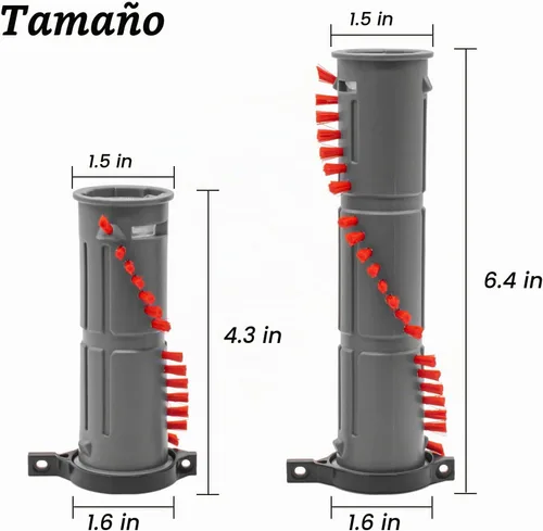 Vista 3 de Rodillo de cepillo de repuesto para aspiradora Dyson DC40, compatible con parte # 924405-01 Negro