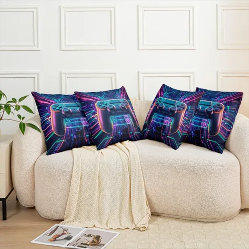 Vista 58 de Guitar Print Double Sides Print Pillow Covers 16"x16",Music Themed Bass Instruments Pillowcase Soft Square Cushion Cases,Rustic Music Score Note