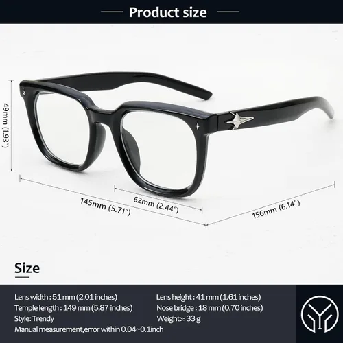 Vista 9 de Lentes cuadrados de moda para mujeres y hombres, lentes de bloqueo de luz azul de moda para computadora
