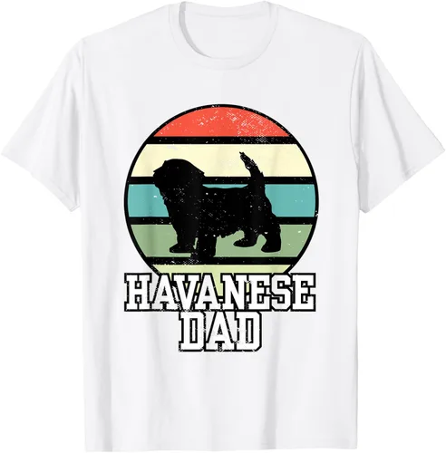 Vista 3 de Camiseta Havanese Dad I Retro Havanese