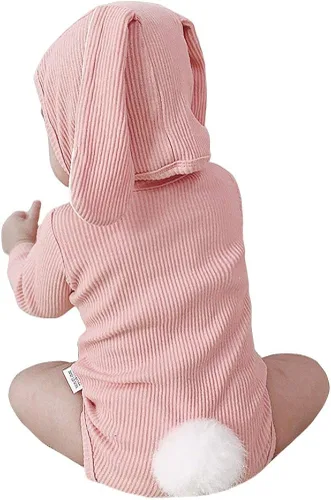 Vista 3 de AGQT Babys Bunny Costume Easter Halloween Outfit Set Size 0-24 Months