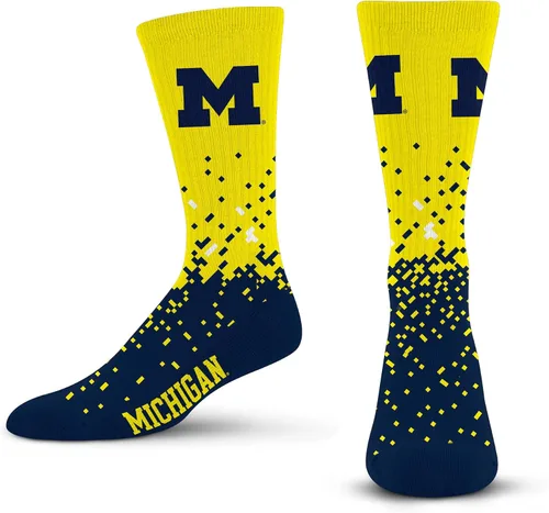 Vista 41 de For Bare Feet Calcetines de la NCAA para niños y niñas, unisex, Spray Zone Crew, para jóvenes