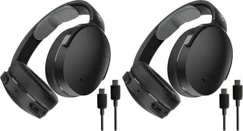 Vista 2 de Skullcandy Hesh Evo - Auriculares inalámbricos Bluetooth sobre la oreja con cable de carga USB-C extra, aislamiento de ruido, batería de 36 horas
