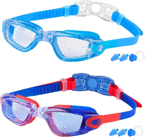 Vista 18 de COOLOO - Gafas de natación para niños, paquetes de 2 gafas de natación para niños y niñas de 4 a 16 años