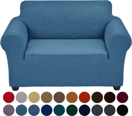 Vista 45 de Joccun Funda Elástica para Silla Sofá, Funda de Sofá de 1 Pieza Tela Jacquard de Spandex con Parte Inferior Elástica, Protector de Muebles Lavable