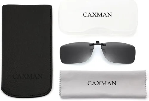 Vista 6 de CAXMAN Gafas de sol polarizadas con clip para niños, lentes graduadas, no abatibles