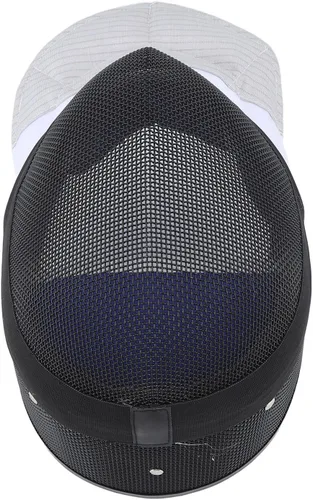 Vista 3 de Equipo protector de esgrima, forro impermeable, máscara de entrenamiento de esgrima, duradera, ligera, acabado antirreflejo, negro con babero grueso