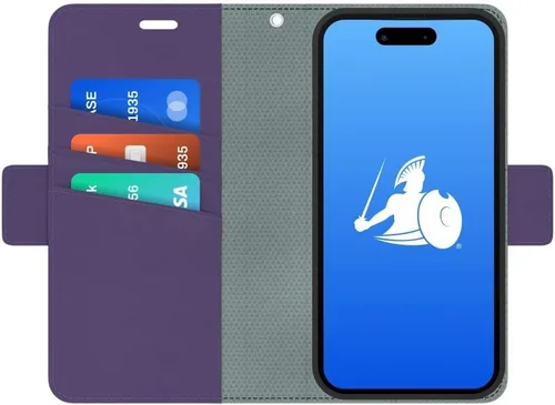 Vista 7 de DefenderShield Protección EMF y 5G Anti Radiación Compatible con iPhone 14 - Bloqueo RFID EMF Shield Funda Monedero Desmontable con Cierre Magnético