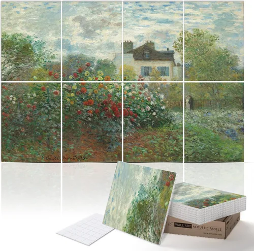 Vista 17 de PINWELIFE® Paneles acústicos de arte de pared, paneles absorbentes a prueba de sonido, para el hogar y la oficina, amortiguación decorativa