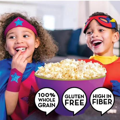Vista 5 de Jolly Time Healthy Pop Buttery - Palomitas de maíz para microondas, bajas en grasa, sin gluten, sin OMG, bolsa para compartir de 3 onzas, 3 bolsas