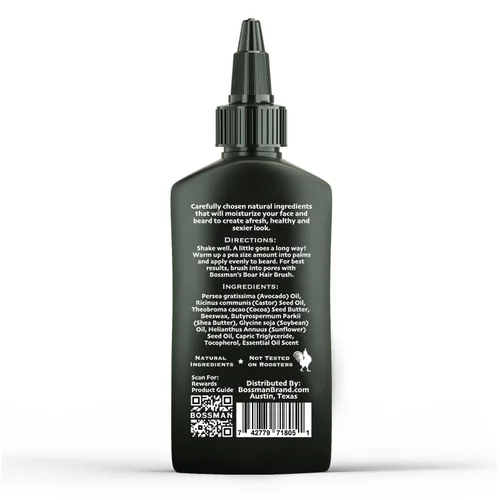 Vista 9 de Bossman Paquete de aceite de gelatina para barba para hombre, paquete de 2, 8 onzas (Royal Oud + Vetiver X Scents), suaviza, hidrata y acondiciona