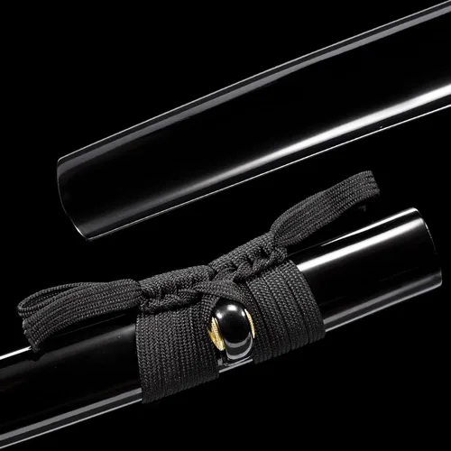 Vista 6 de Samurai Katana Espada hecha a mano de acero de alto carbono 1095 Japonesa Real Katana Espada de Espiga Completa Afilada