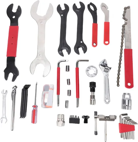 Vista 6 de Kit de herramientas de bicicleta de 45 piezas, llave de soporte inferior, extractor de manivela, herramienta BB con estuche de almacenamiento