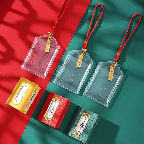 Vista 4 de 2 piezas de omamori japonés para bendición amor/matrimonial/tradicional hecho a mano
