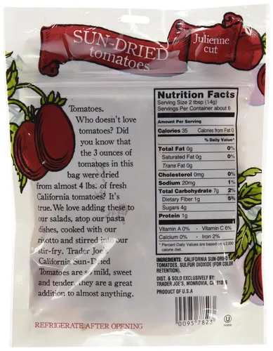 Vista 2 de Trader Joe's California Tomates secos al sol, 3 onzas, paquete de 2