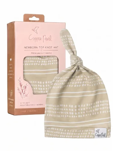 Vista 157 de Gorro de bebé con nudo superior elástico suave "Fern" por Copper Pearl