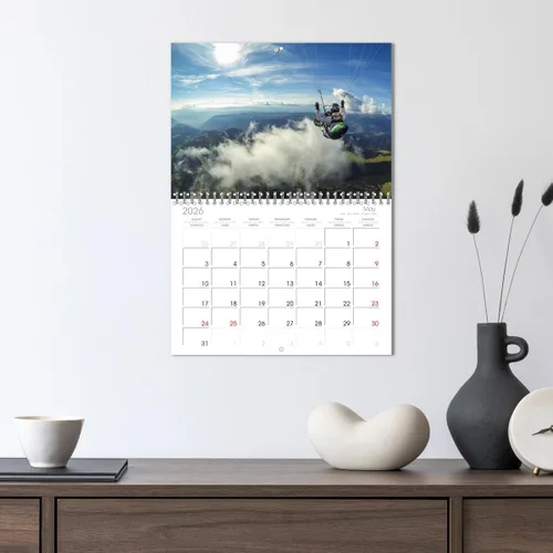 Vista 3 de Parapente - entre el cielo y la tierra (calendario mensual de pared 2025 11.7 x 16.5 pulgadas (abierto), calendario de 14 meses CALVENDO