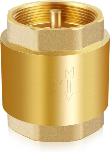 Vista 12 de Boltigen Válvula de retención de resorte de latón macizo, rosca hembra NPT de 1-1/2 pulgadas, sin retorno, válvula de retención de agua vertical