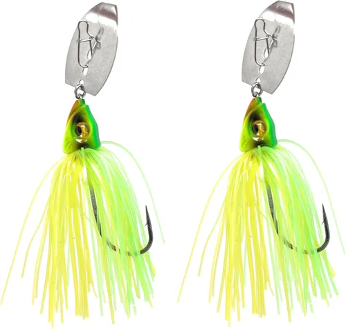 Vista 7 de Reaction Tackle Tungsten Bladed Jig Heads - Swimbait Fishing Jigs for Large and Smallmouth Bass, Trout, Walleye - Bass Fishing Lures Make a Chatter