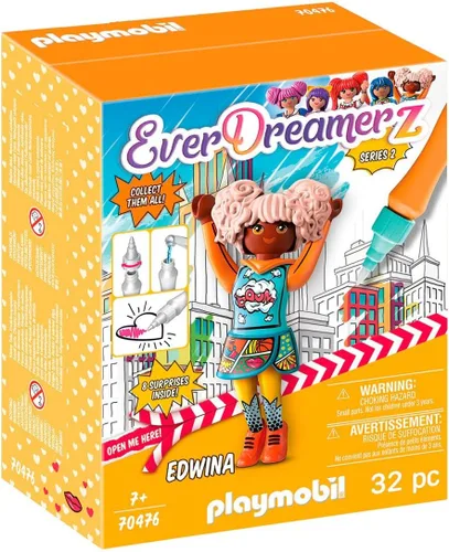 Vista 8 de Playmobil EverDreamerz Comic World Clare con dije de avión de papel y 7 sorpresas