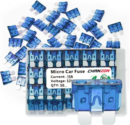 Vista 11 de Chanzon Fusible de cuchilla ATC con certificación UL de 10 piezas (estándar ATO APR) 2A golpe rápido Auto Fuses Fast Blow for Automotive Car RV