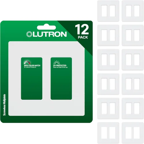 Vista 13 de Lutron Claro - Placa de cubierta para interruptor de luz, placa de pared de 2 posiciones, para interruptores de luz decorativos, cubierta