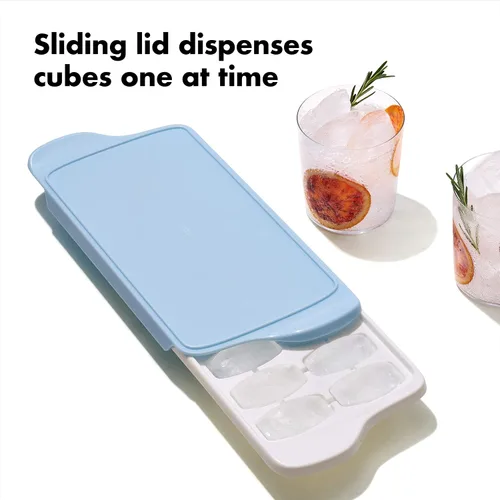 Vista 3 de OXO Good Grips - Bandeja para cubitos de hielo, 2 unidades, color blanco