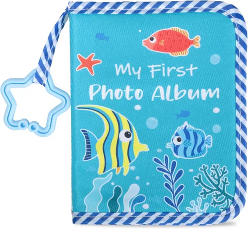 Vista 18 de Baby's My First Family Álbum Familiar Mi Primer Álbum de Fotos Suave Libro de Tela con Fotos Adventure Land My First Book of Photos Álbum