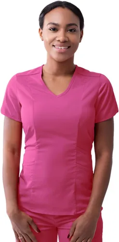 Vista 17 de Adar Pro Scrubs para mujer - Moderno cuello en V Manzana