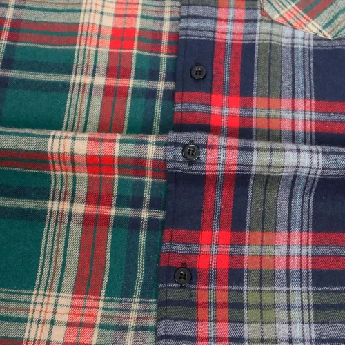 Vista 5 de Camisa sin mangas a cuadros para hombre, camisas vaqueras con botones