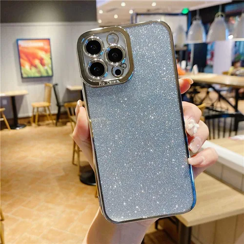 Vista 32 de Funda compatible con iPhone 11 Pro con purpurina, de lujo, linda, flexible, cubierta chapada, protección de cámara, a prueba de golpes, funda