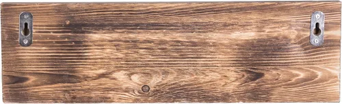 Vista 7 de MyGift Perchero de pared de madera quemada y perchero para sombreros con diseño de accesorio de tubería de 3 ganchos