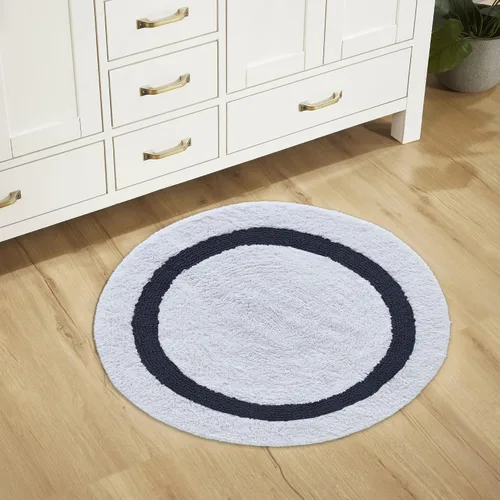 Vista 73 de Better Trends - Alfombra de baño 100% algodón reversible, altamente absorbente y lavable a máquina, suave, tapete de ducha para piso de baño