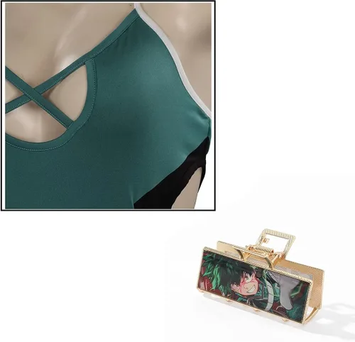 Vista 5 de FPING Traje de baño de una pieza para mujer, traje de baño de una pieza de Ochako Uraraka
