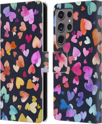 Vista 172 de Head Case Designs Officially Licensed Ninola Brushstrokes Multi Colorful Leather Wallet Case Compatible with Samsung Galaxy A07 4G