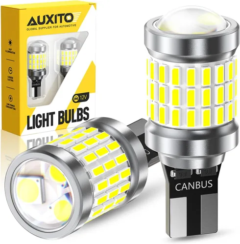 Vista 16 de AUXITO 194 Bombilla LED Ámbar Amarillo 168 2825 W5W T10 Cuña 24-SMD 3014 Chipsets Bombillas de Repuesto para Luces de Cúpula, Mapa, Placa