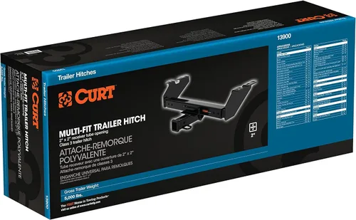 Vista 5 de CURT 13900 Multi-Fit Clase 3 Enganche ajustable, receptor de 2 pulgadas, 5,000 libras.