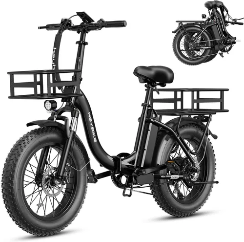 Vista 25 de Heybike Ranger 2.0 Folding Electric Bike for Adults, 1400W Peak Motor Ebike
