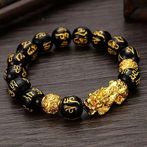 Vista 2 de Feng Shui Bracelet Cinnabar Bracelet Pixiu Bracelet Feng Shui Ring Silver Cuff Bracelet Dragon Bracelet Good Luck Charms for Women Men Bead Bracelet