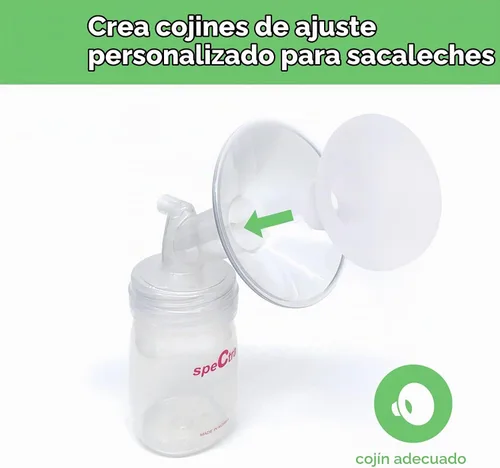 Vista 2 de Mompmuri - Cojín para extractor de leche - S Accesorio para extractor de leche, inserto de tamaño para escudos de brida Insertos elásticos
