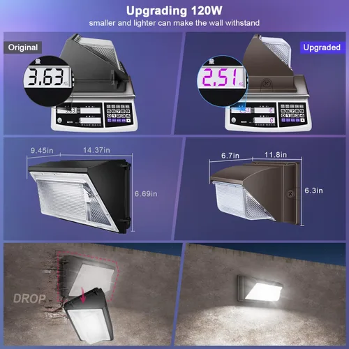 Vista 2 de Pack de luces LED de 120 W, 4 unidades, impermeables, 15600 lm, paquete de iluminación