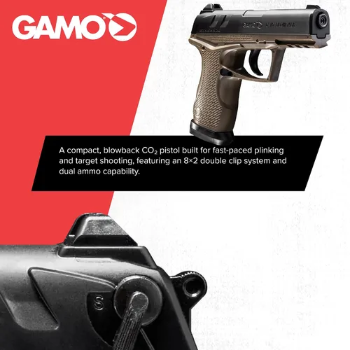 Vista 11 de Gamo Bone Collector C-15 Blowback CO2 Air Pistol