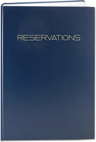 Vista 10 de BookFactory Libro de Reservas para Restaurantes, Wire-O, Negro, 120 Páginas