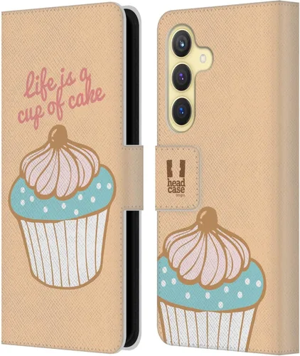 Vista 176 de Head Case Designs Assortment Cupcakes Happiness Leather Wallet Case Compatible with Samsung Galaxy A07 4G Surtido