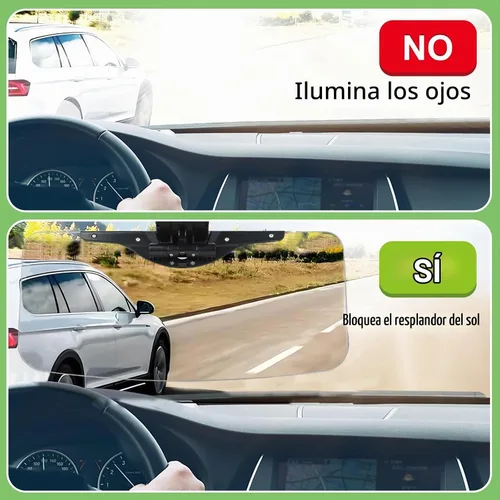 Vista 5 de Visera solar para automóvil, (juego de 2 piezas) UV400 antipolarizado/antirreflejo, ajustable, extensor de visera solar para automóvil, fácil