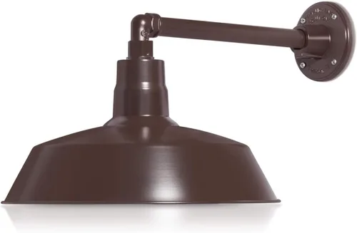 Vista 38 de 14 pulgadas. RLM Warehouse - Pantalla con brazo de cuello de cisne y bombilla Led A19 5000K de 9W