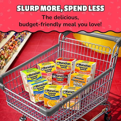 Vista 9 de Maruchan Almuerzo Instantáneo de Carne de Res, 2.25 Oz, Paquete de 12